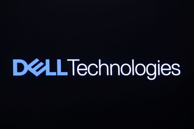 FILE PHOTO: The logo for Dell Technologies Inc. is displayed