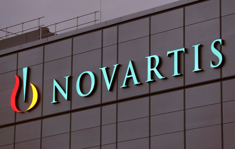 Swiss drugmaker Novartis’ logo is seen in Stein