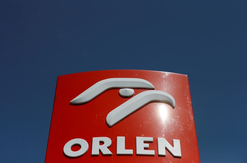 FILE PHOTO: The logo of PKN Orlen, Poland’s top oil