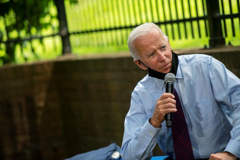 U.S. Democratic presidential candidate Joe Biden holds campaign event in