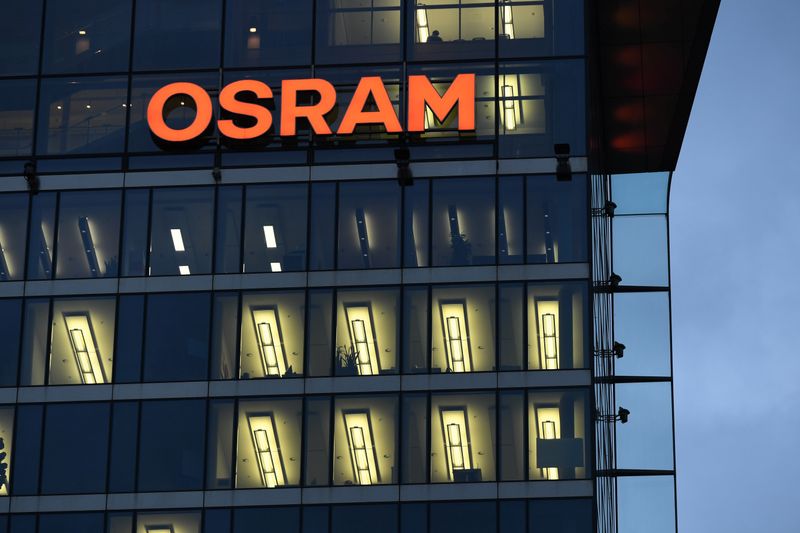 General view of the headquarters of German lighting manufacturer Osram