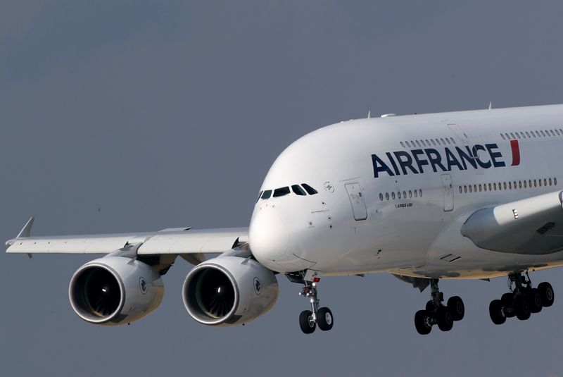 Air France Airbus A380 retirement flight near Paris