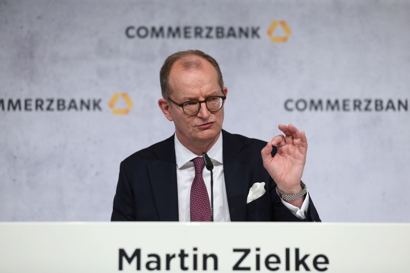 FILE PHOTO: Germany’s Commerzbank AG hold their annual results press