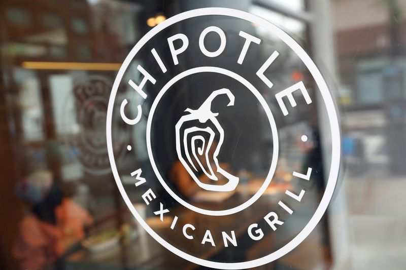 FILE PHOTO: The logo of Chipotle Mexican Grill is seen