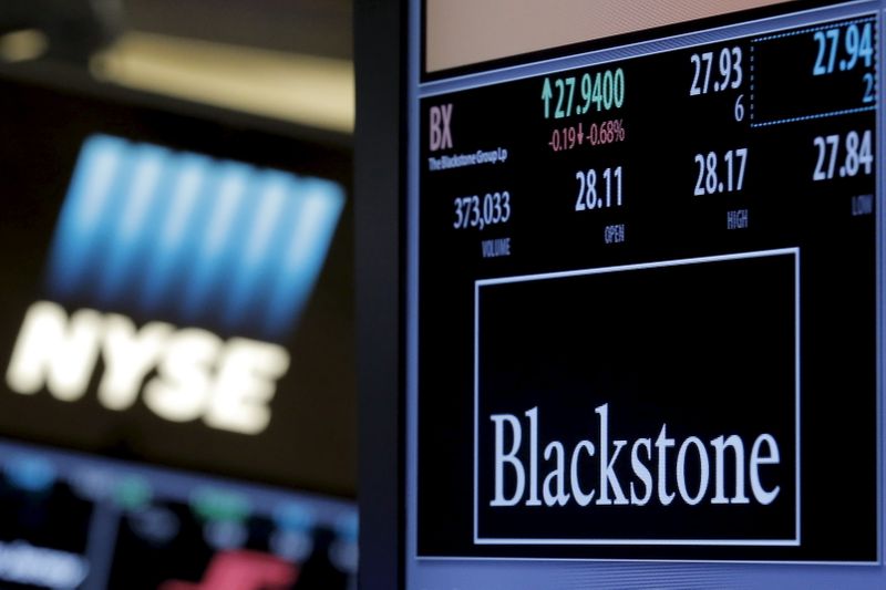 The ticker and trading information for Blackstone Group is displayed