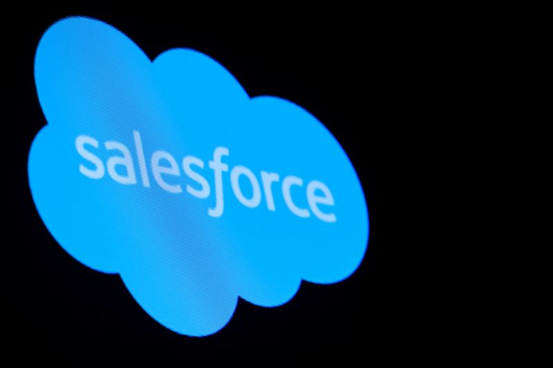 The company logo for Salesforce.com, Inc. is displayed on a