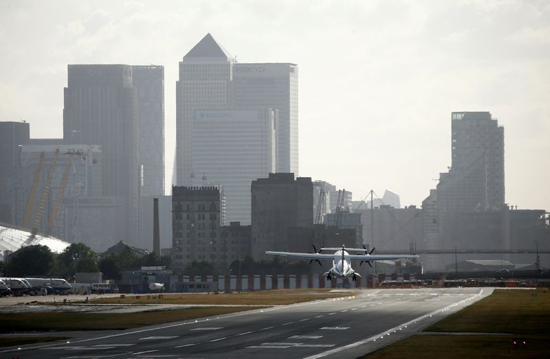 FILE PHOTO: London City Airport restarts commercial flights following lockdown