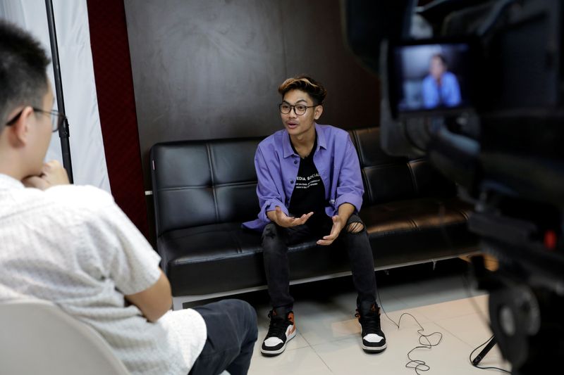Saputra, one of TikTok’s biggest Indonesian stars, talks during interview