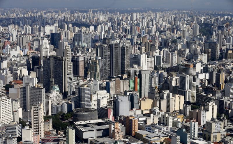 A general view of the skyline of Sao Paulo