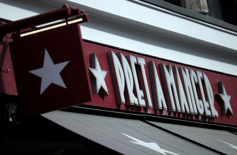 FILE PHOTO: Signage is seen outside of a Pret a