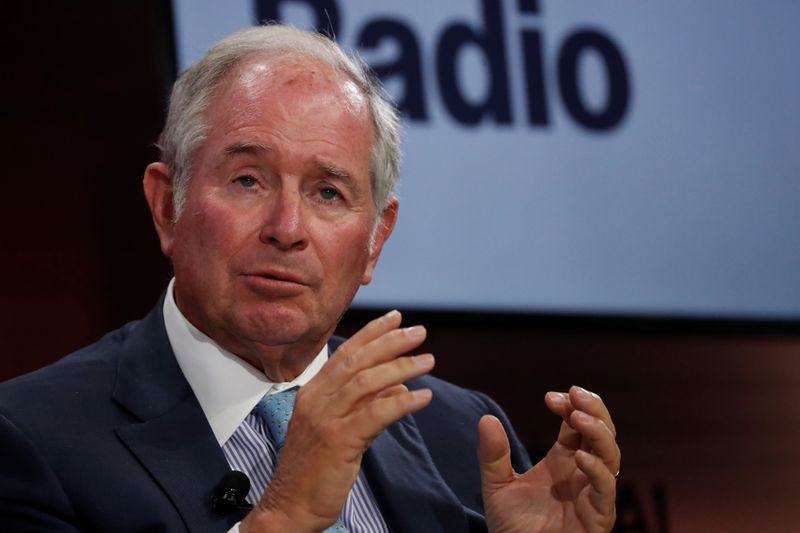 Stephen Schwarzman, Co-Founder, Chairman and CEO of Blackstone, speaks during