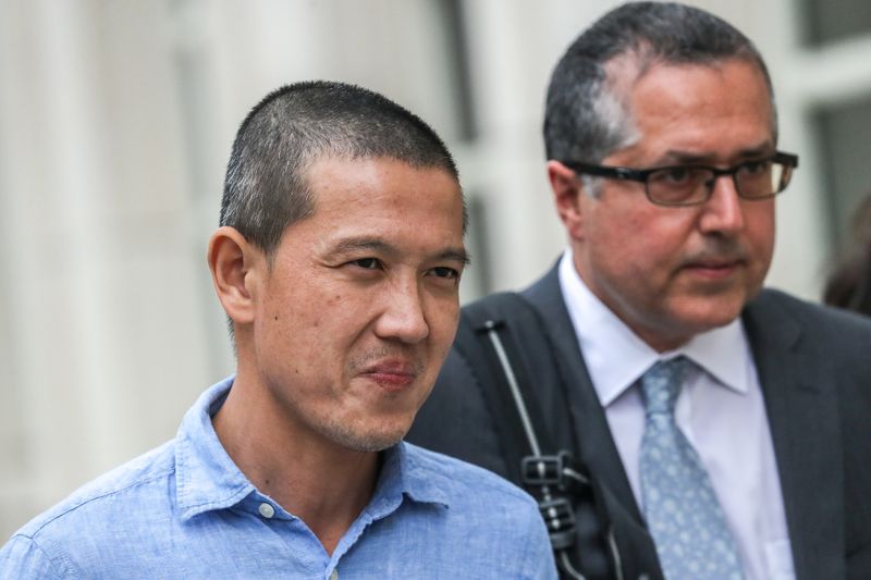 Ex-Goldman Sachs banker Roger Ng leaves the federal court in