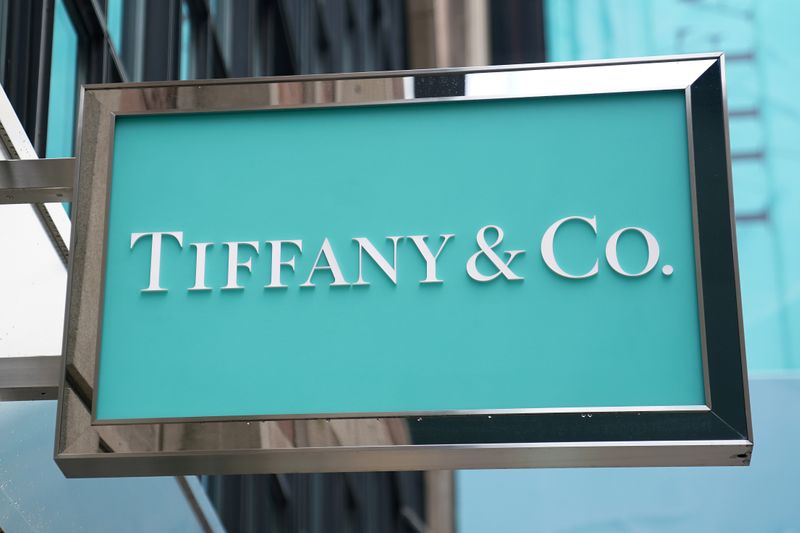 FILE PHOTO: A sign of Tiffany & Co. store is