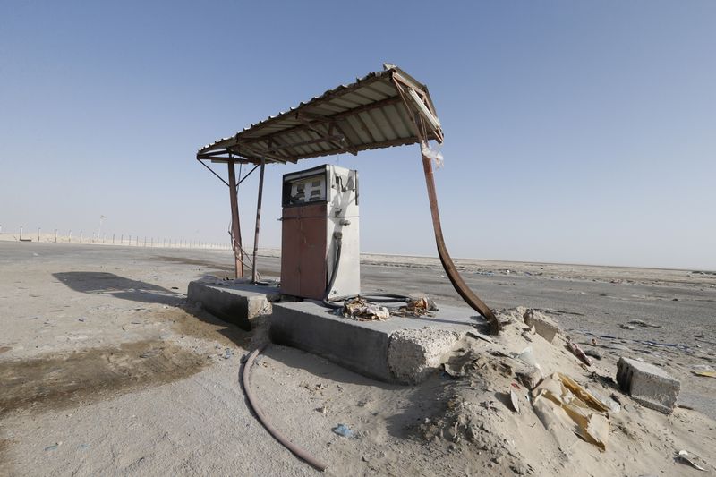 FILE PHOTO: An old fuel pump is seen during early
