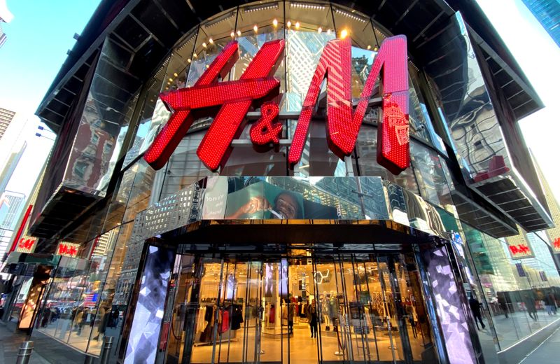 FILE PHOTO: The H&M clothing store is seen in Times