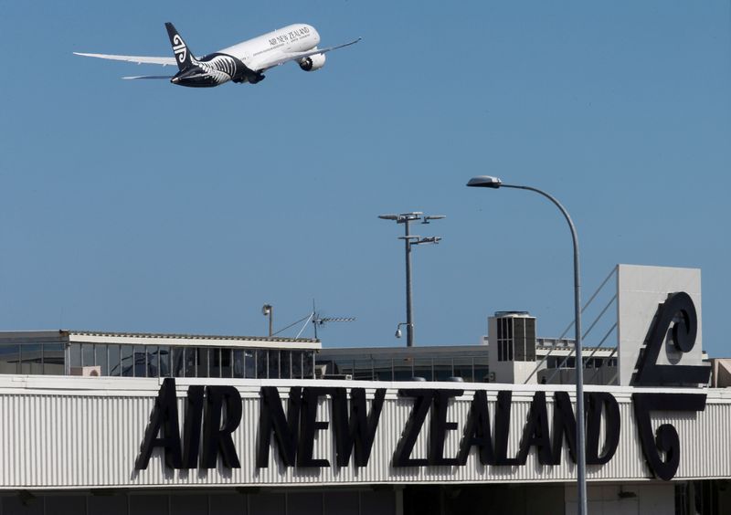 FILE PHOTO: An Air New Zealand Boeing Dreamliner 787 takes