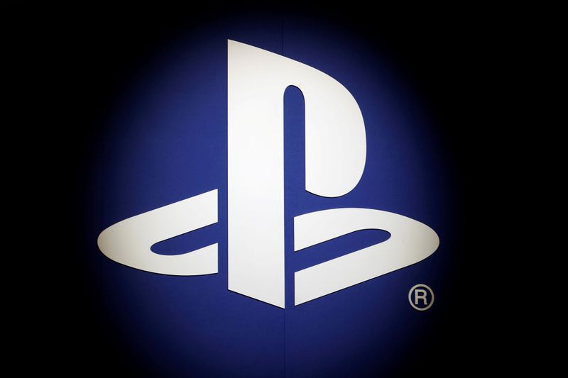 FILE PHOTO: The Sony Playstation logo is seen at the