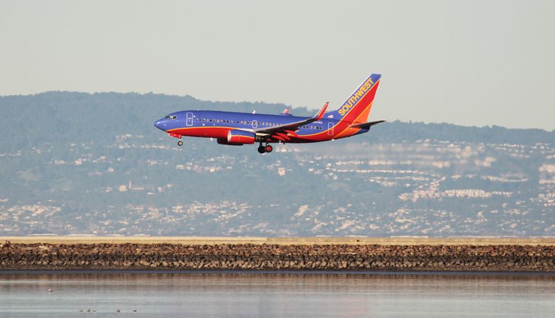 FILE PHOTO: A Southwest Airlines Boeing 737-800 lands at San