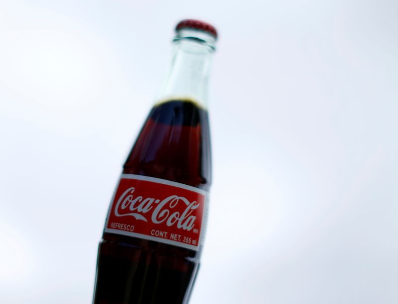 FILE PHOTO: A bottle of Coca-Cola is shown in this