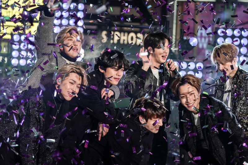 FILE PHOTO: BTS performs during New Year’s Eve celebrations in