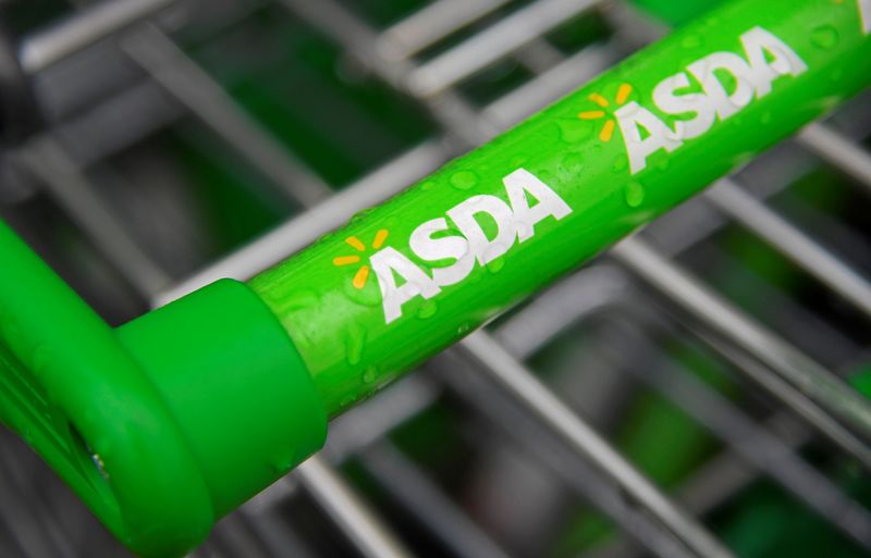 FILE PHOTO: Branding is seen on a shopping trolley at