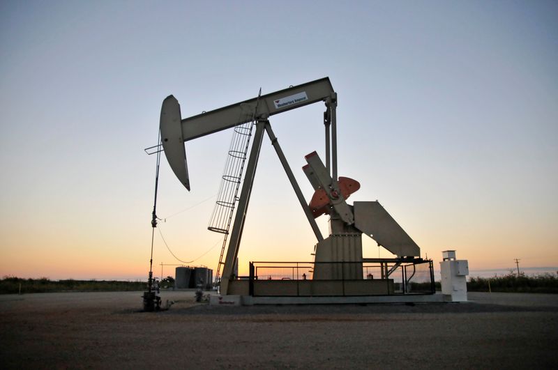 FILE PHOTO: A pump jack operates at a well site
