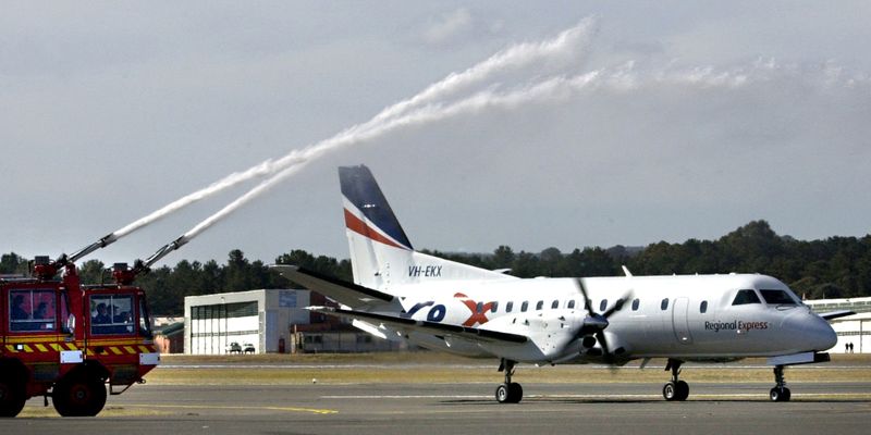 FILE PHOTO: REGIONAL EXPRESS AIRCRAFT TAXIS ON MAIDEN VOYAGE FROM