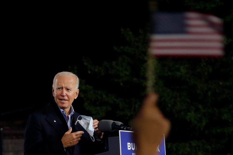 U.S. Democratic presidential candidate and former Vice President Joe Biden