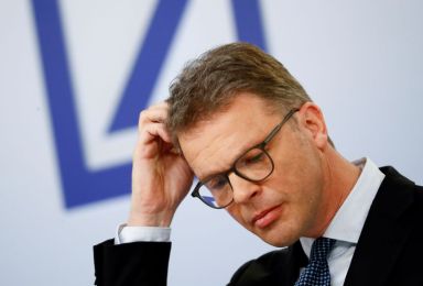 FILE PHOTO: Christian Sewing, CEO of Deutsche Bank AG, addresses