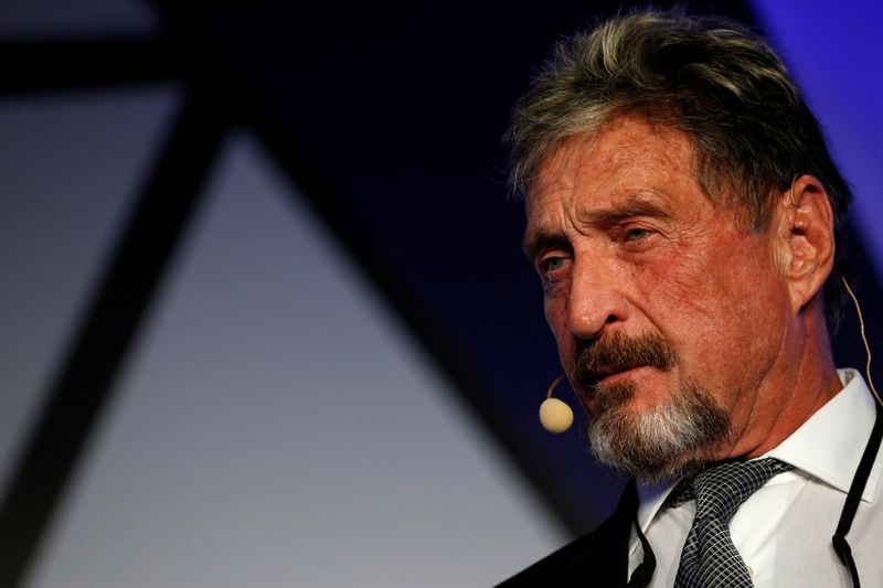 John McAfee, co-founder of McAfee Crypto Team and CEO of