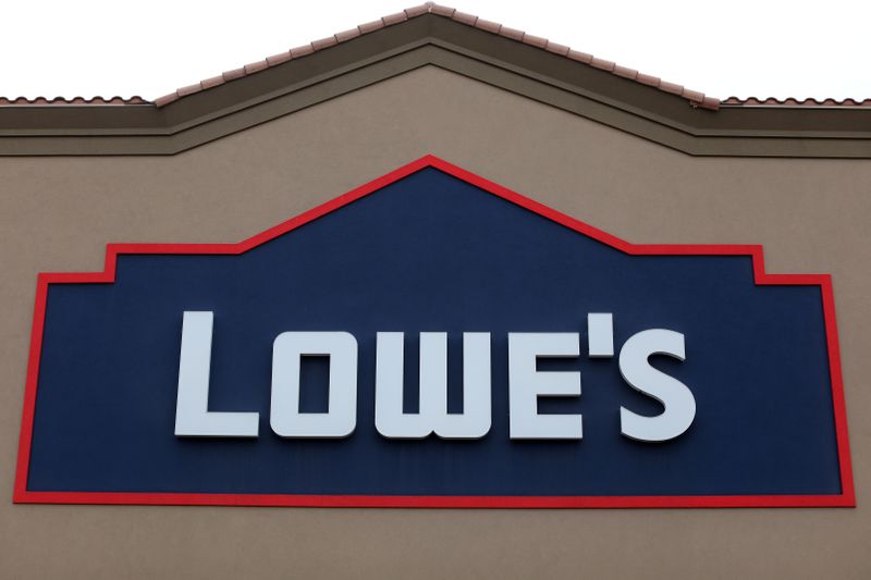 A Lowe’s retail store is shown in Carlsbad, California