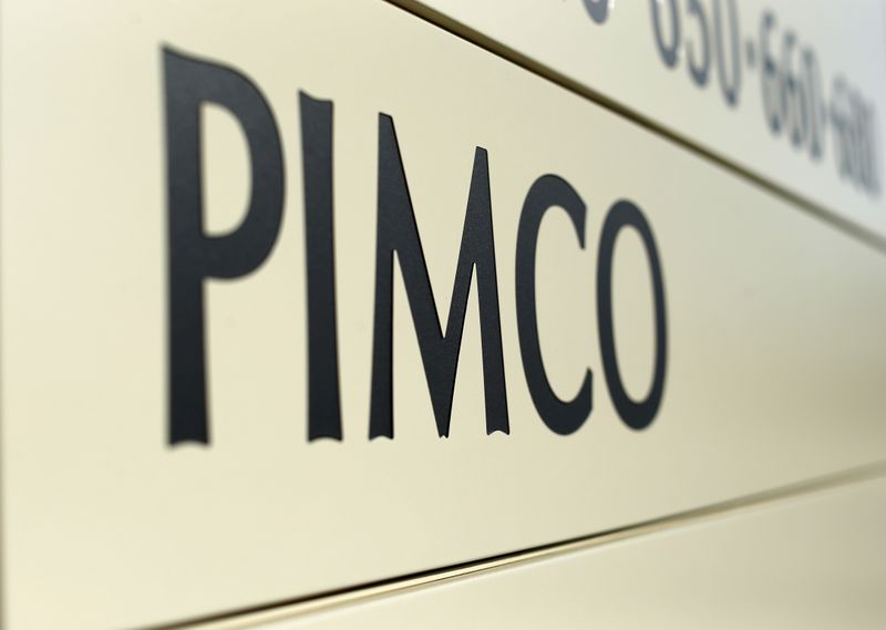 FILE PHOTO: A PIMCO sign is shown in Newport Beach
