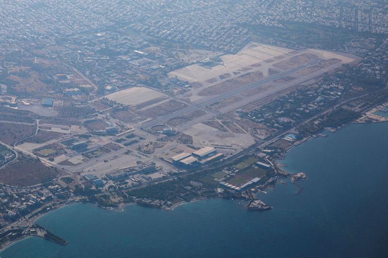 FILE PHOTO: An aerial view of the former airport complex