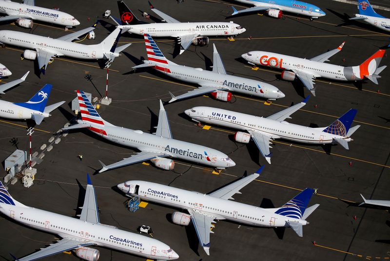 FILE PHOTO: FILE PHOTO: Grounded Boeing 737 MAX aircraft are