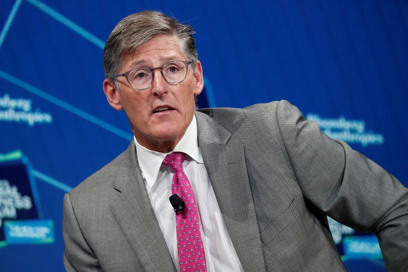FILE PHOTO: Michael Corbat, CEO of Citigroup, speaks during the