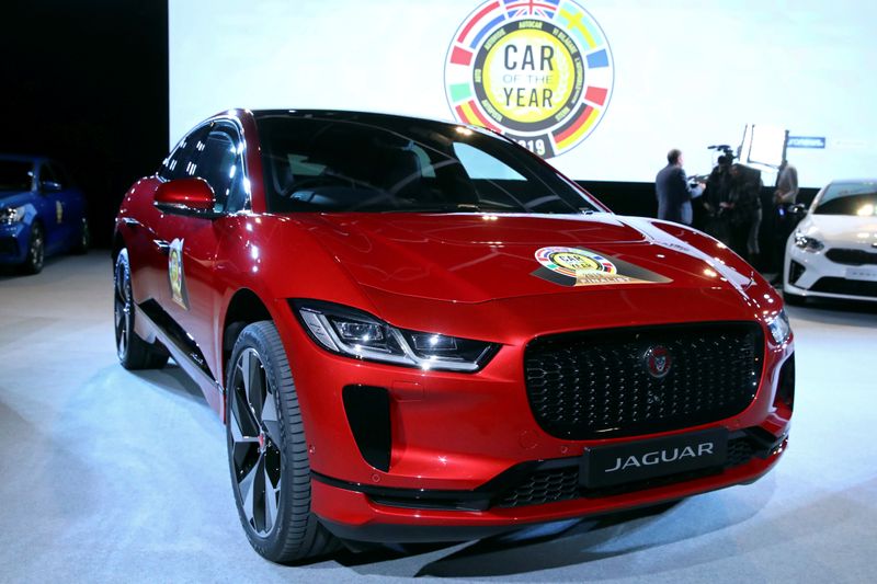 FILE PHOTO: The Jaguar I-Pace at the 2019 Geneva International
