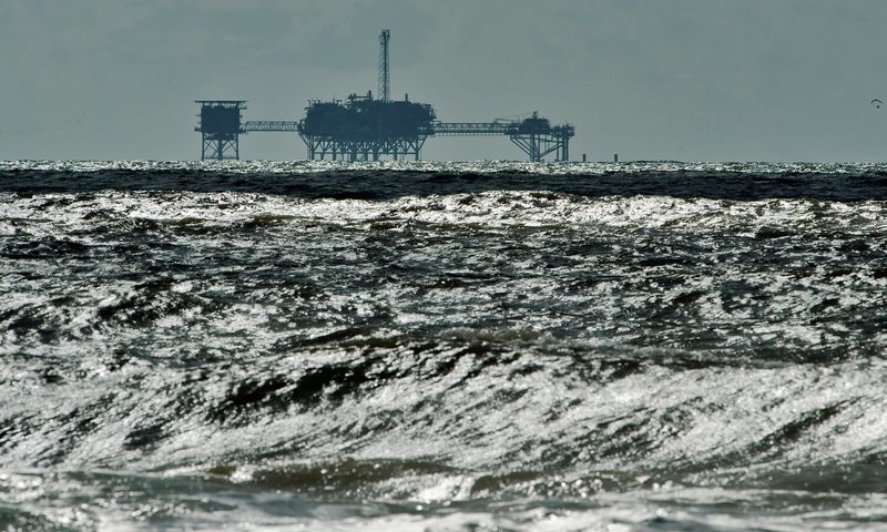FILE PHOTO: FILE PHOTO: An oil and gas drilling platform