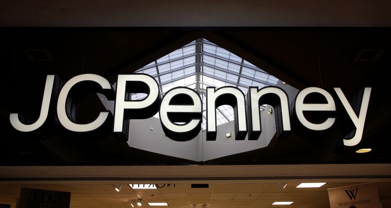 FILE PHOTO: The sign outside the J.C. Penney store is