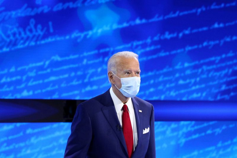 FILE PHOTO: U.S. Democratic presidential candidate Joe Biden participates in
