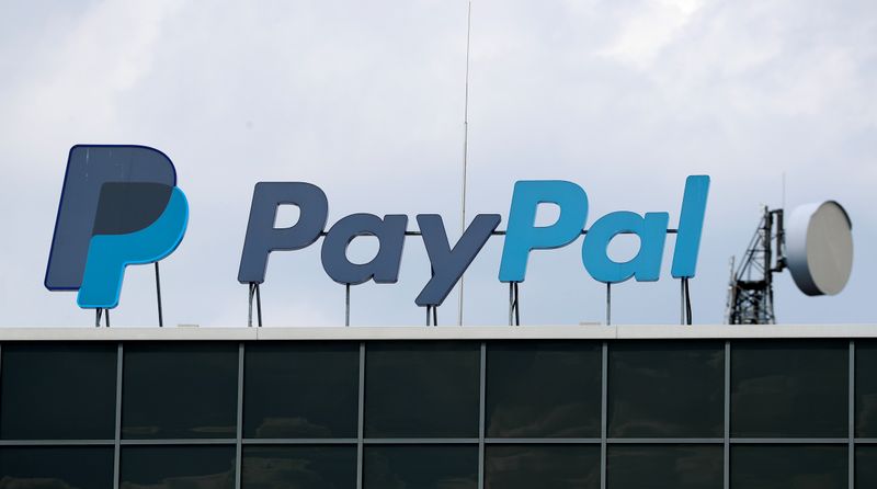 The German headquarters of PayPal is pictured at Europarc Dreilinden