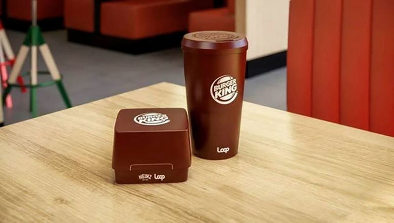 Undated handout photo of Burger King’s new reusable containers