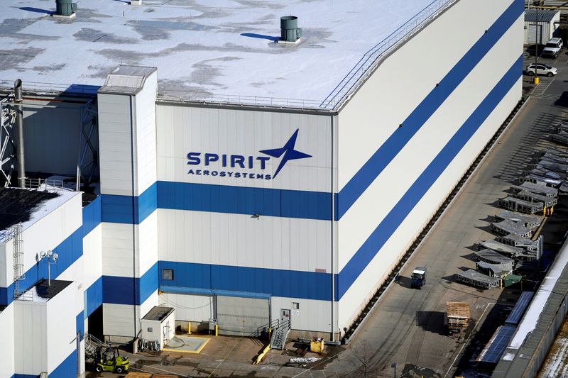 The headquarters of Spirit AeroSystems Holdings Inc, is seen in