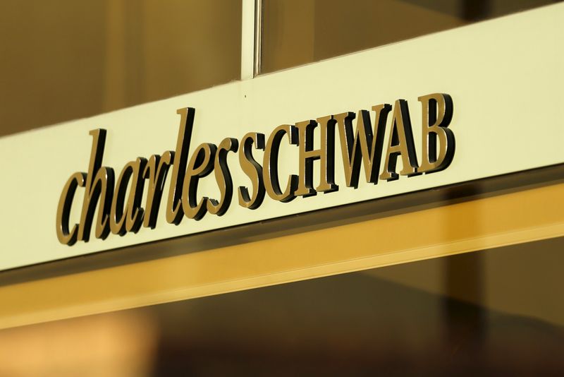 A Charles Schwab office is shown in Los Angeles