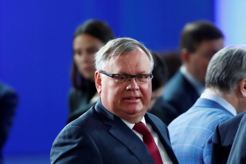 FILE PHOTO: CEO of Russia’s VTB Bank Andrey Kostin