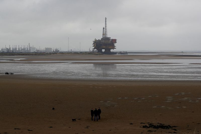 FILE PHOTO: Shell’s Brent Delta oil platform is towed into