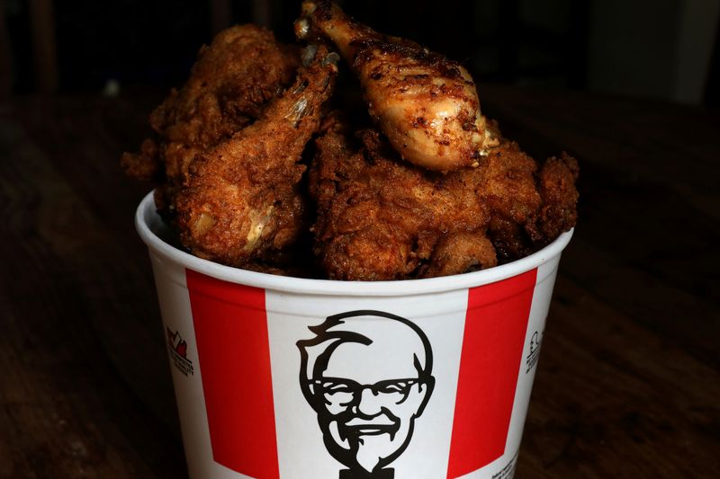 FILE PHOTO: A Kentucky Fried Chicken (KFC) bucket of mixed