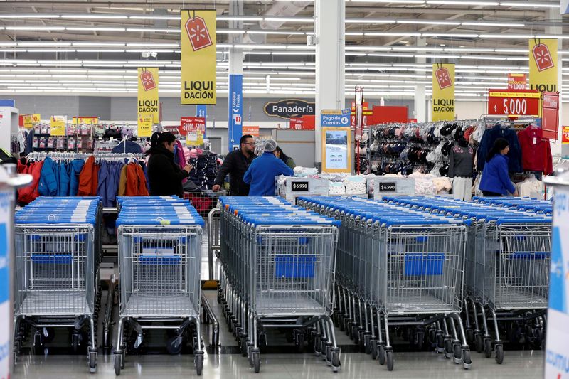 FILE PHOTO: The supermarket Lider of the retailer Walmart is