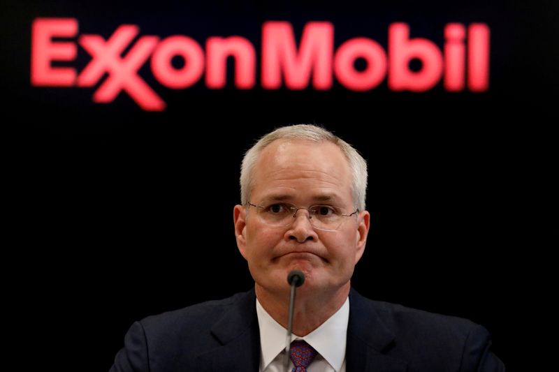 FILE PHOTO: Darren Woods, Chairman & CEO of Exxon Mobil