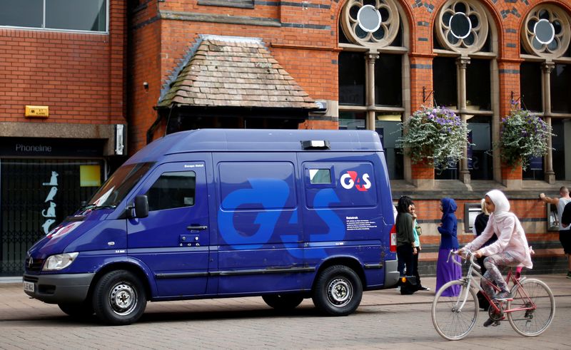 FILE PHOTO: A G4S security van is parked outside a