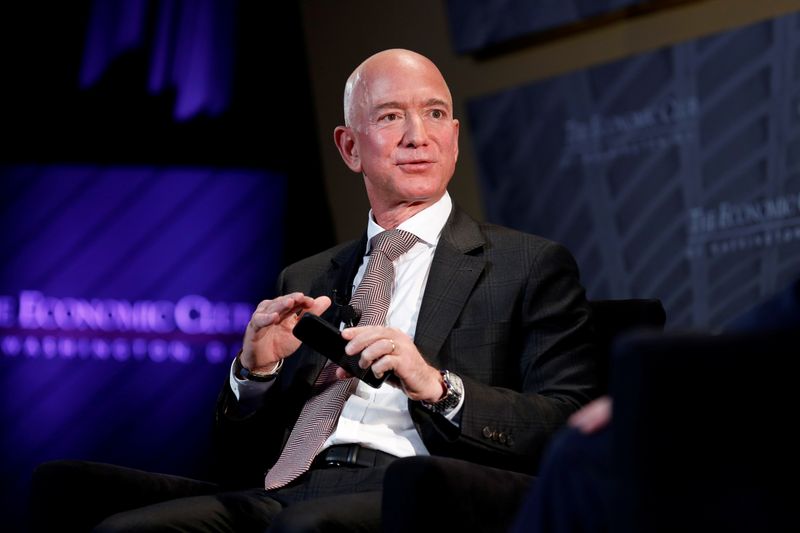FILE PHOTO: Jeff Bezos, president and CEO of Amazon and